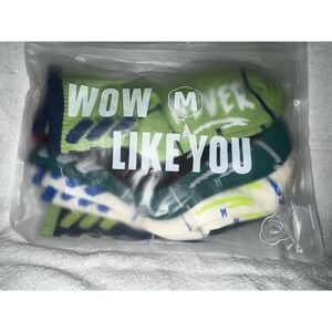 Wow Never Like You Socks Set Funky Novelty Crew Socks Colorful Patterned‎